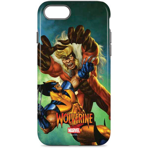 Marvel X-Men Wolverine Vs Sabretooth iPhone Cases