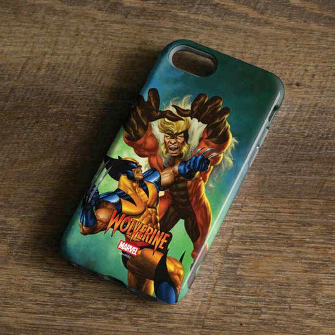 Marvel X-Men Wolverine Vs Sabretooth iPhone 7 Pro Case
