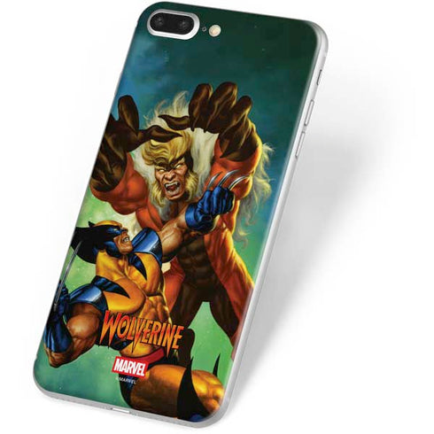 Marvel X-Men Wolverine Vs Sabretooth iPhone 8 Plus Skin