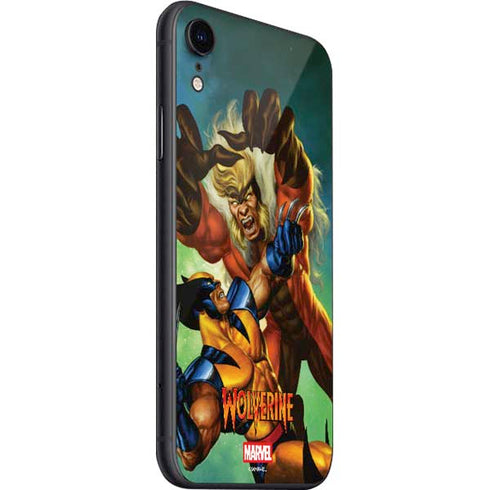 Marvel X-Men Wolverine Vs Sabretooth iPhone SE (2nd & 3rd Gen) Skin