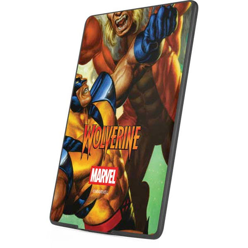 Marvel X-Men Wolverine Vs Sabretooth Amazon Kindle Skin