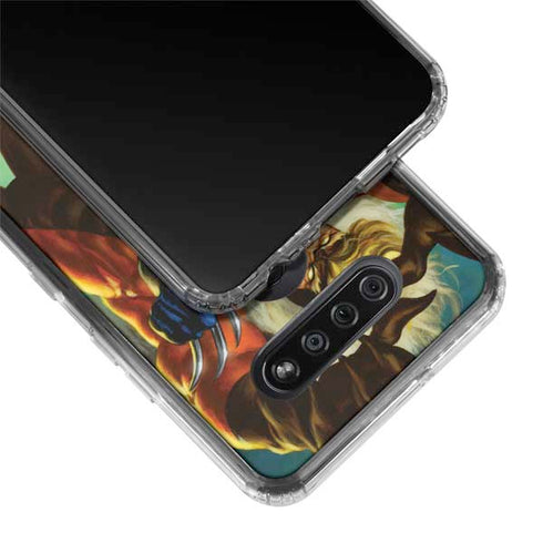 Marvel X-Men Wolverine Vs Sabretooth LG K51/Q51 Clear Case