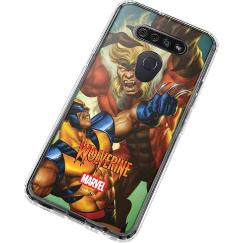 Marvel X-Men Wolverine Vs Sabretooth LG K51/Q51 Clear Case