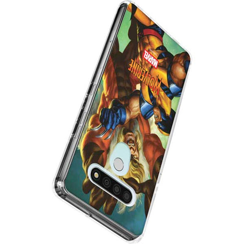 Marvel X-Men Wolverine Vs Sabretooth LG Stylo 6 Clear Case