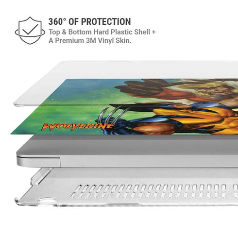 Marvel X-Men Wolverine Vs Sabretooth MacBook Air 13in (2020) Case plus Skin