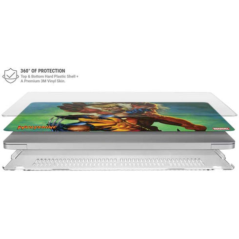 Marvel X-Men Wolverine Vs Sabretooth MacBook Air 15in (2023-2025) Case plus Skin