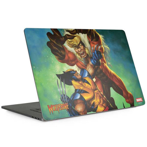 Marvel X-Men Wolverine Vs Sabretooth MacBook Skins