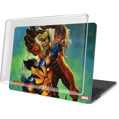 Marvel X-Men Wolverine Vs Sabretooth MacBook Pro 16in (2019-20) Case plus Skin