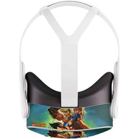 Marvel X-Men Wolverine Vs Sabretooth Meta Quest 3S Skin