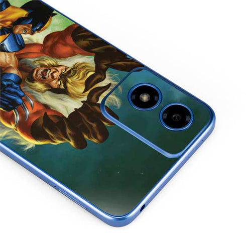 Marvel X-Men Wolverine Vs Sabretooth Moto G Play 4G (2024) Skin