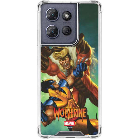 Marvel X-Men Wolverine Vs Sabretooth Moto G Play 5G (2025) Clear Case