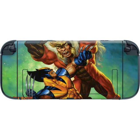 Marvel X-Men Wolverine Vs Sabretooth Nintendo Switch 2 (2025) with Joy-Con Skin