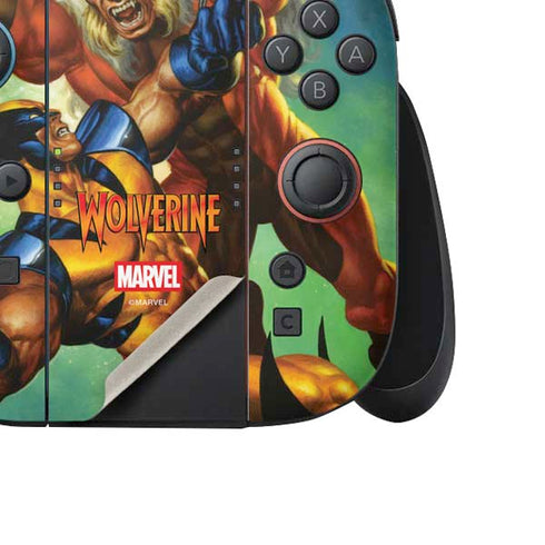 Marvel X-Men Wolverine Vs Sabretooth Nintendo Switch 2 (2025) Joy-Con Controller Skin