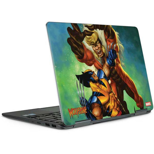 Marvel X-Men Wolverine Vs Sabretooth Notebook 9 Pro 13in (2017) Skin