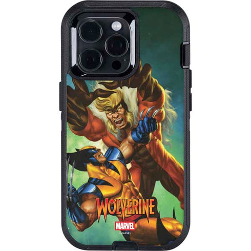 Marvel X-Men Wolverine Vs Sabretooth Otterbox Defender iPhone Skin