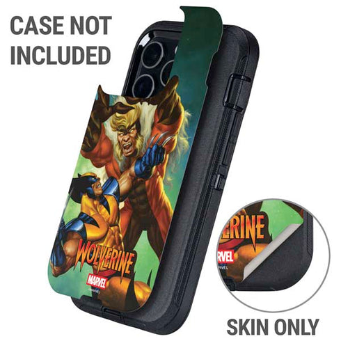 Marvel X-Men Wolverine Vs Sabretooth Otterbox Defender iPhone Skin