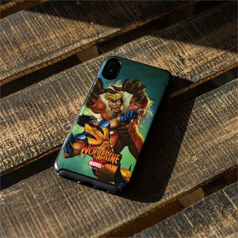Marvel X-Men Wolverine Vs Sabretooth Otterbox Symmetry iPhone Skin