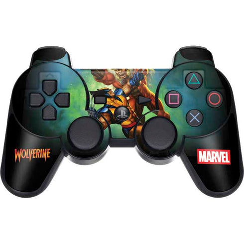Marvel X-Men Wolverine Vs Sabretooth PS3 Dual Shock wireless controller Skin