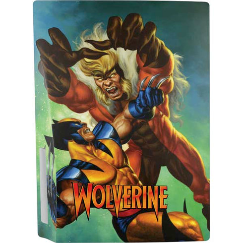 Marvel X-Men Wolverine Vs Sabretooth PS5 Console Skin
