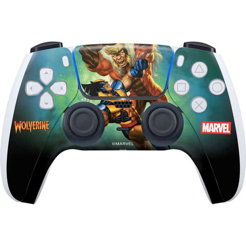Marvel X-Men Wolverine Vs Sabretooth PS5 Controller Skin