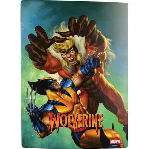Marvel X-Men Wolverine Vs Sabretooth PS5 Digital Edition Console Skin
