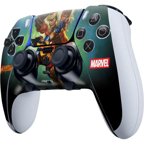 Marvel X-Men Wolverine Vs Sabretooth PS5 DualSense Edge Pro Controller Skin