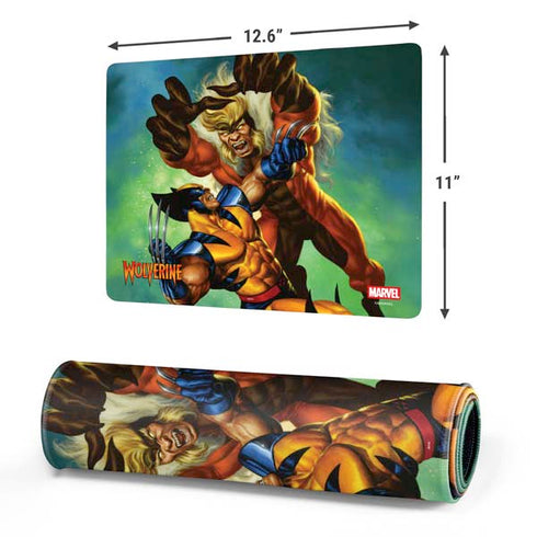 Marvel X-Men Wolverine Vs Sabretooth Gaming Mouse Pad