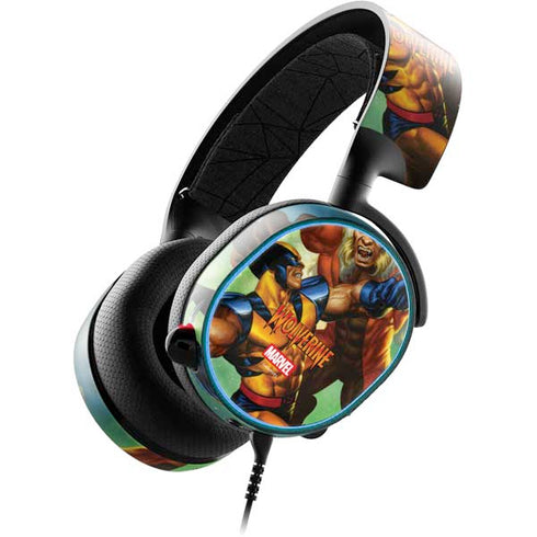 Marvel X-Men Wolverine Vs Sabretooth SteelSeries Arctis 3 Skin
