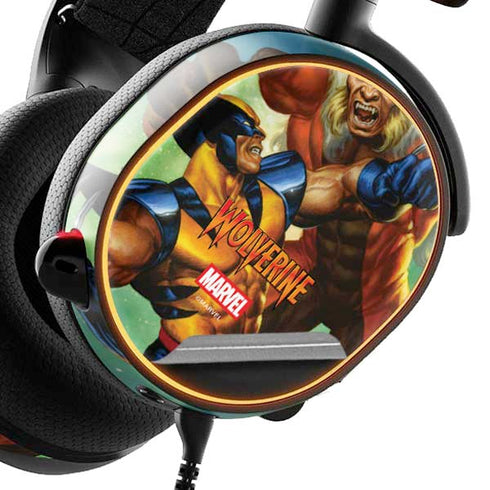 Marvel X-Men Wolverine Vs Sabretooth SteelSeries Arctis 3 Skin