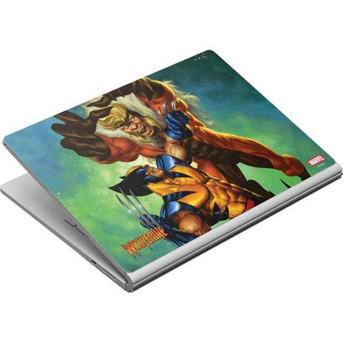 Marvel X-Men Wolverine Vs Sabretooth Surface Book Skin