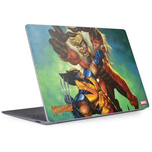 Marvel X-Men Wolverine Vs Sabretooth Surface Laptop 3 13.5in Skin