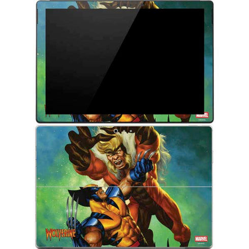 Marvel X-Men Wolverine Vs Sabretooth Surface Pro 4 Skin