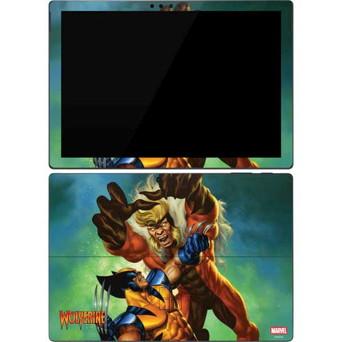 Marvel X-Men Wolverine Vs Sabretooth Surface Pro 7 Skin