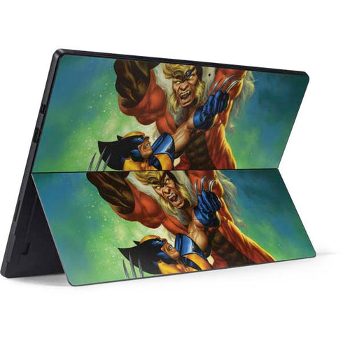 Marvel X-Men Wolverine Vs Sabretooth Surface Pro 7 Skin