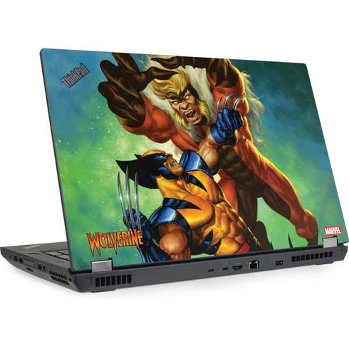 Marvel X-Men Wolverine Vs Sabretooth Lenovo ThinkPad Skin