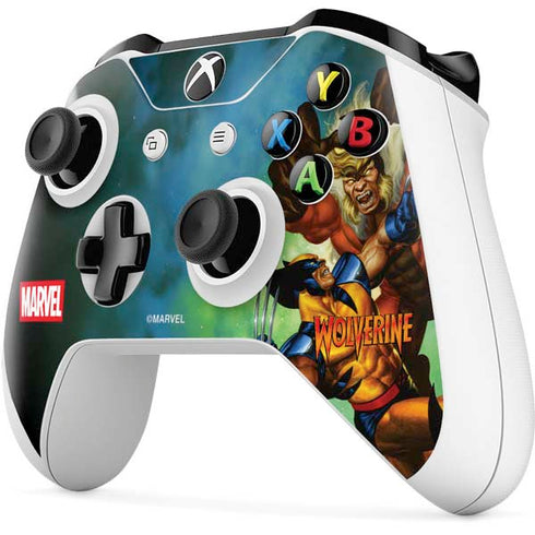 Marvel X-Men Wolverine Vs Sabretooth Xbox One S Controller Skin