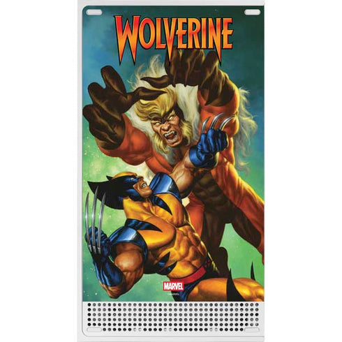 Marvel X-Men Wolverine Vs Sabretooth Xbox Series S Console Skin