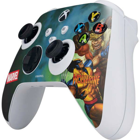 Marvel X-Men Wolverine Vs Sabretooth Xbox Series S Controller Skin