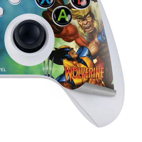 Marvel X-Men Wolverine Vs Sabretooth Xbox Series S Controller Skin