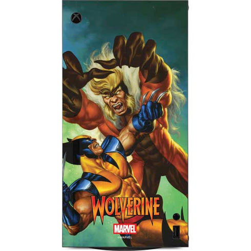 Marvel X-Men Wolverine Vs Sabretooth XBox Series X Digital Edition Console Skin