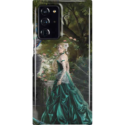 Woman with Peacocks by Nene Thomas Galaxy Cases