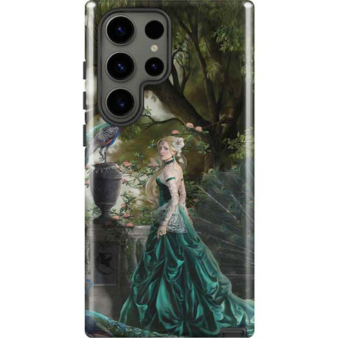 Woman with Peacocks by Nene Thomas Galaxy S23 Ultra Pro Case