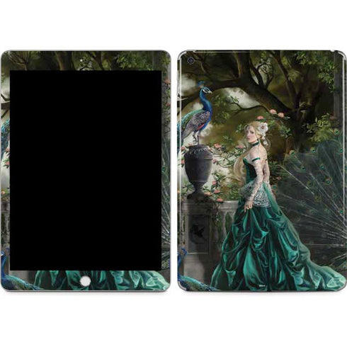 Woman with Peacocks by Nene Thomas Apple iPad Skin