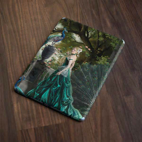 Woman with Peacocks by Nene Thomas Apple iPad Skin