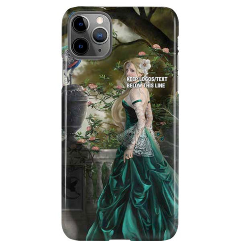 Woman with Peacocks by Nene Thomas iPhone Cases