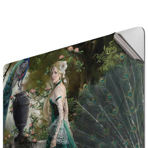Woman with Peacocks by Nene Thomas Apple MacBook Pro 16-inch Skin