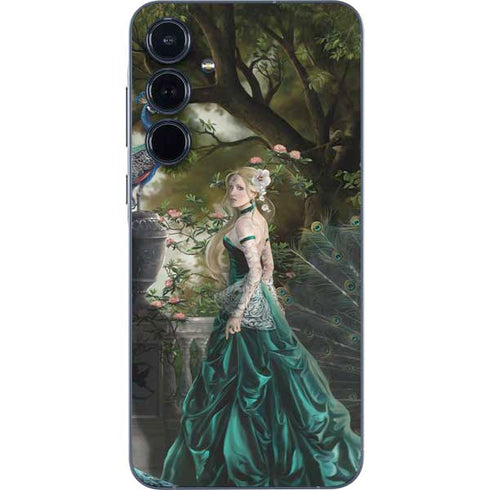Woman with Peacocks by Nene Thomas Galaxy A36 5G Skin