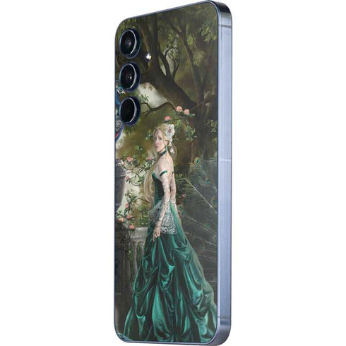 Woman with Peacocks by Nene Thomas Galaxy A55 5G Skin