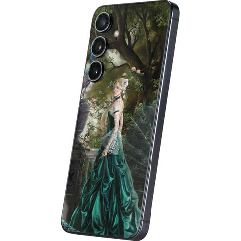 Woman with Peacocks by Nene Thomas Galaxy S24 Skin