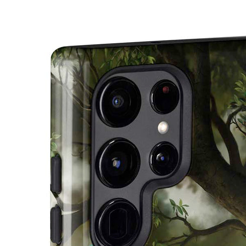 Woman with Peacocks by Nene Thomas Galaxy S25 Ultra Impact Case